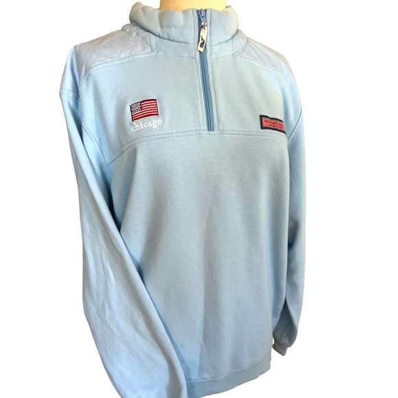 Vineyard Vines Other - Vineyard Vines Shep Shirt Chicago American flag sz lg light blue good condition